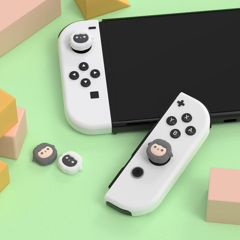playvital Joystick Caps for Nintendo Switch, Thumbstick Caps for Switch Lite, Analog Cover for OLED Joycon Thumb Grips - Little Sheep - Image 2